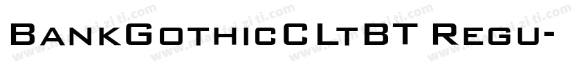 BankGothicCLtBT Regu字体转换